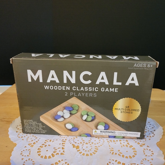 Mancala Wooden Classic Game - Picture 1 of 8